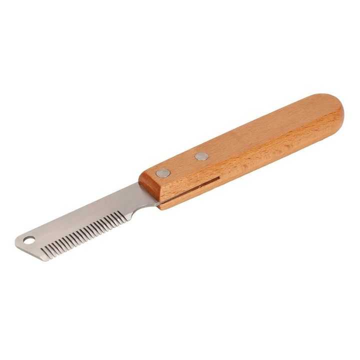 Pet Stripping Comb Dog Stripping Knife Grooming Tool Multifunction Remove Floating Hair Dog Stripping Knife With Wood Handle For Cats Dogs - ZEYTONCART