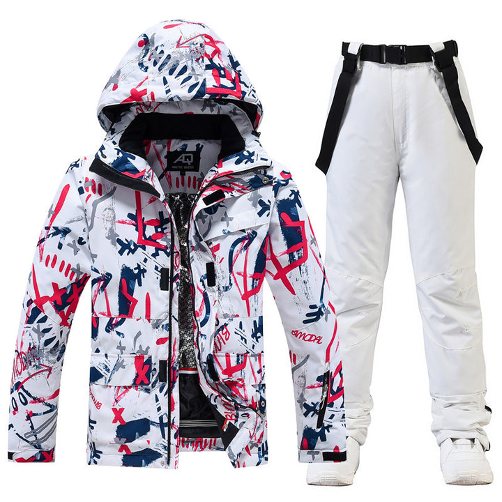 Ski Suit Women's And Men's Suit Winter Windproof And Water-repellent - ZEYTONCART