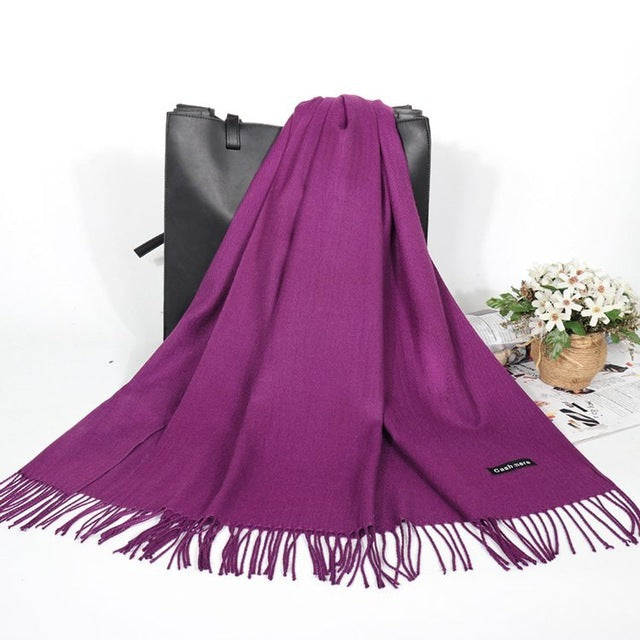 Winter Cashmere Women Scarf Female Luxury Brand Scarves Lady - ZEYTONCART