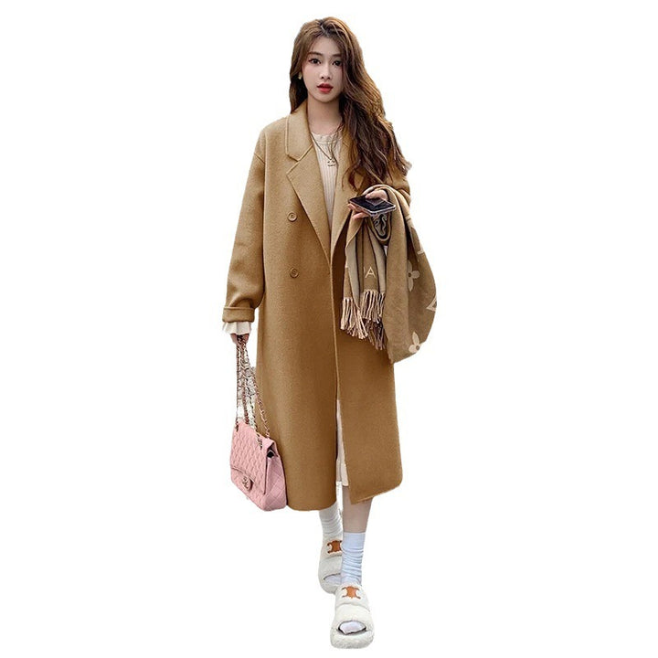 Autumn And Winter New Korean Style Loose Mid-length Hepburn Style Woolen - ZEYTONCART