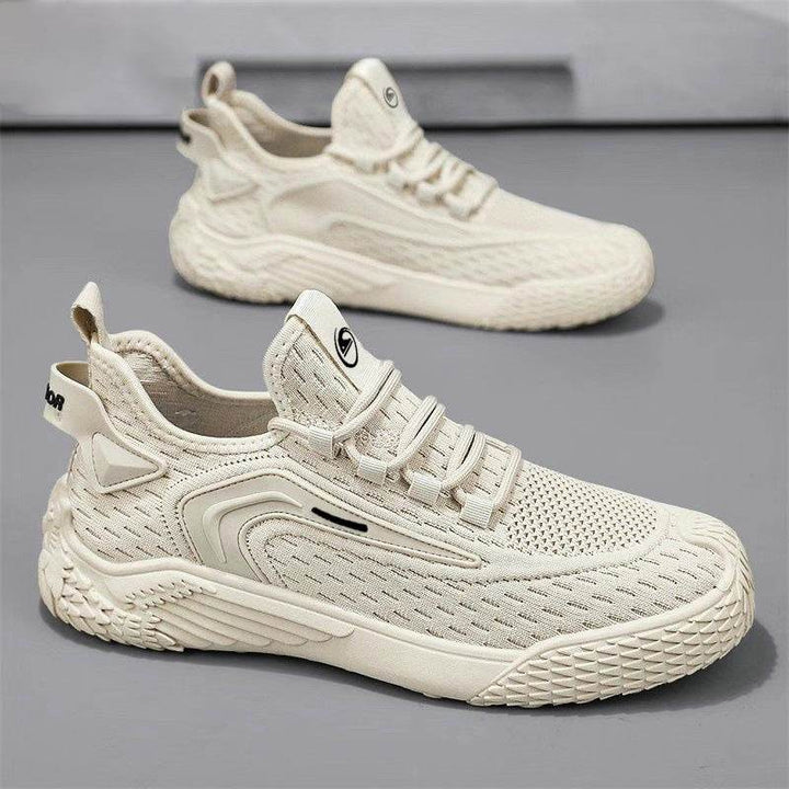 Breathable Flying Mesh Sports Shoes Casual Lightweight Lace-up Sneakers For Men - ZEYTONCART