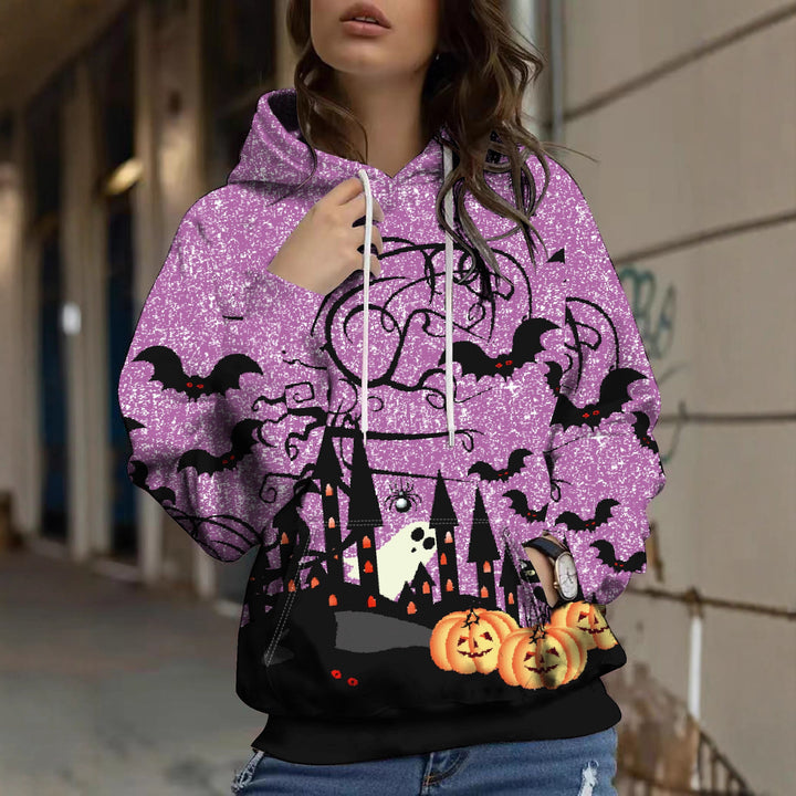 Autumn And Winter Halloween Digital Printed Hoodie - ZEYTONCART