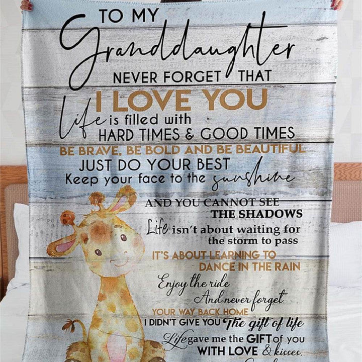 Digital Printed Flannel Single-layer Weighted Blanket Winter Office Shawl - ZEYTONCART