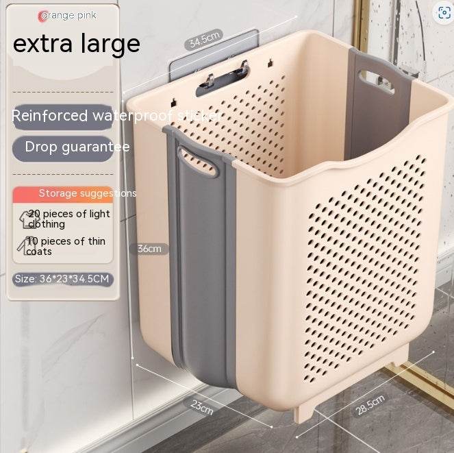 Wall-mounted Foldable Storage Basket - ZEYTONCART