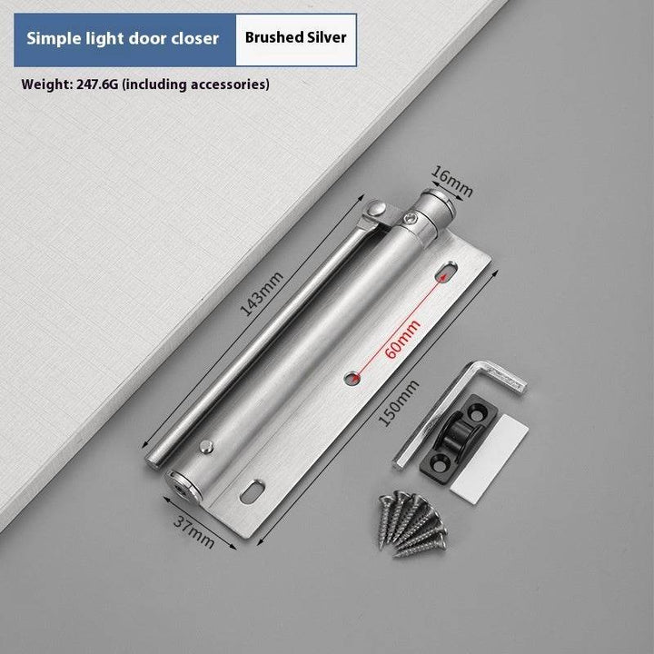 Light Door Closer Stainless Steel Self-closing Door Household Screen Door - ZEYTONCART