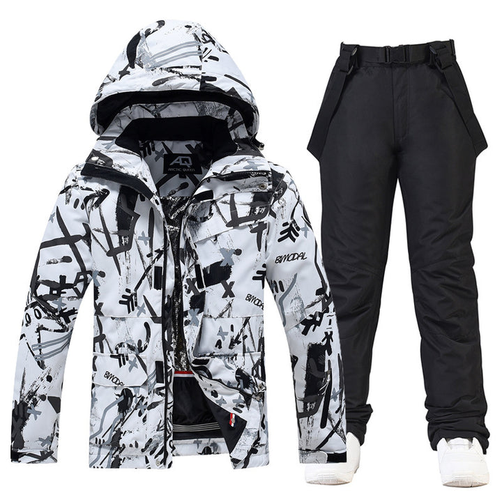Ski Suit Women's And Men's Suit Winter Windproof And Water-repellent - ZEYTONCART
