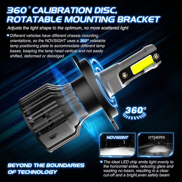 Car LED Headlight Bulbs 6000K Auto Headlamp Kit - ZEYTONCART