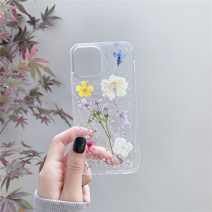 Silver Foil Dried Flowers For Mobile Phone Cases Epoxy Transparent - ZEYTONCART