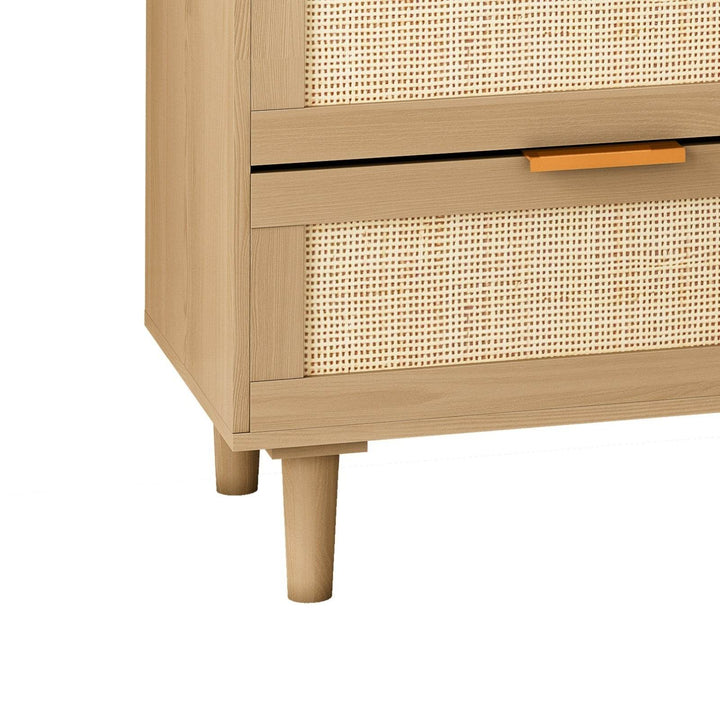 6 Drawers Rattan Dresser Rattan Drawer, Bedroom,Living Room - ZEYTONCART