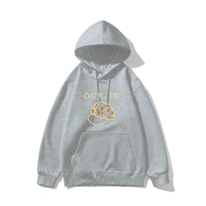 Winter Hooded Hoodie Women's Casual Printed Top - ZEYTONCART