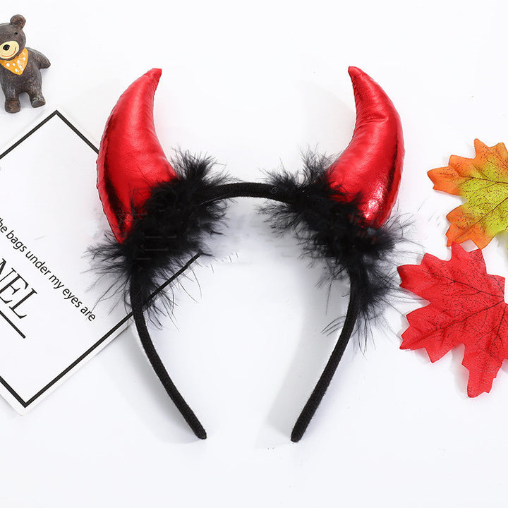 Halloween Decoration Props Demon Horn Headband Atmosphere Performance - ZEYTONCART