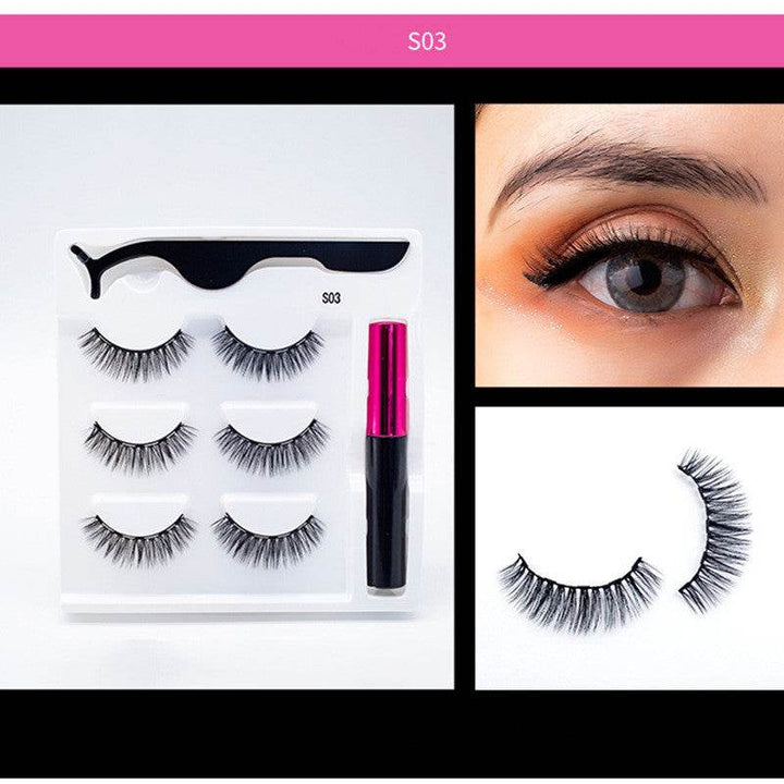 3 Pairs Of Magnetic Eyelashes - ZEYTONCART