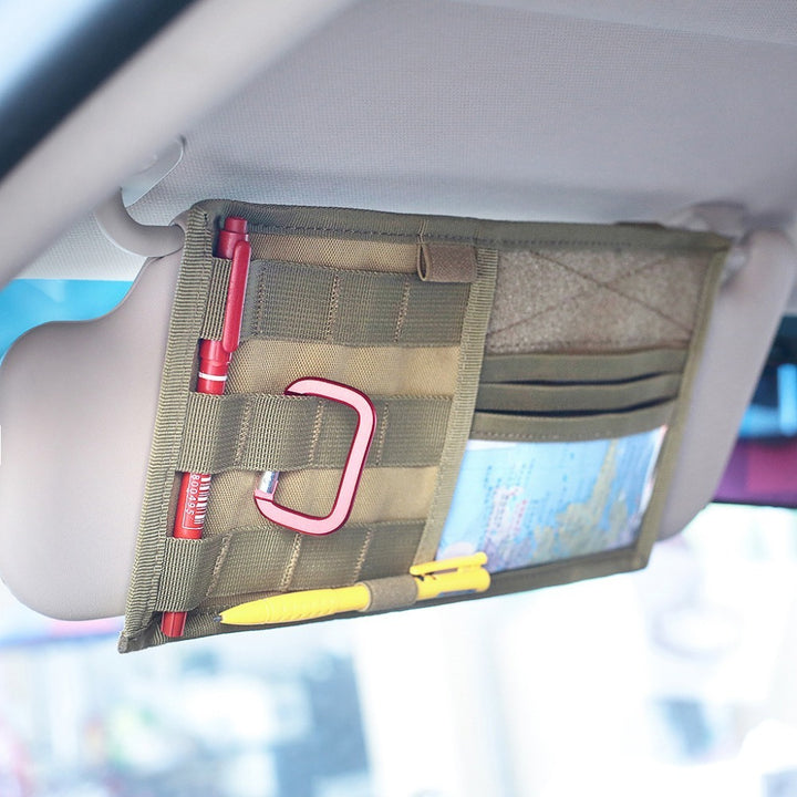 Car Sunshade Tactical Storage Bag Visor Panel Holder Car Auto Accessories - ZEYTONCART