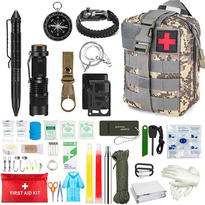 Wilderness Survival First Aid Outdoor Survival Emergency Kit - ZEYTONCART