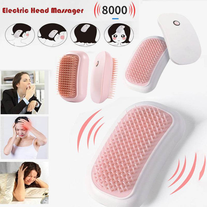 Electric Scalp Massager Scalp Massage Machine Head Massager Scraper Head Scratcher Mini Hair Massage Scalp Scrub Brush - ZEYTONCART