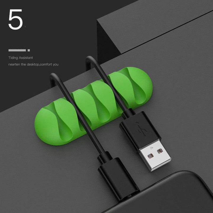Smart Cable Holder Silicone Flexible Cable Winder Wire Organizer Holder Cord Management Clip For USB Earphone Network Cable - ZEYTONCART