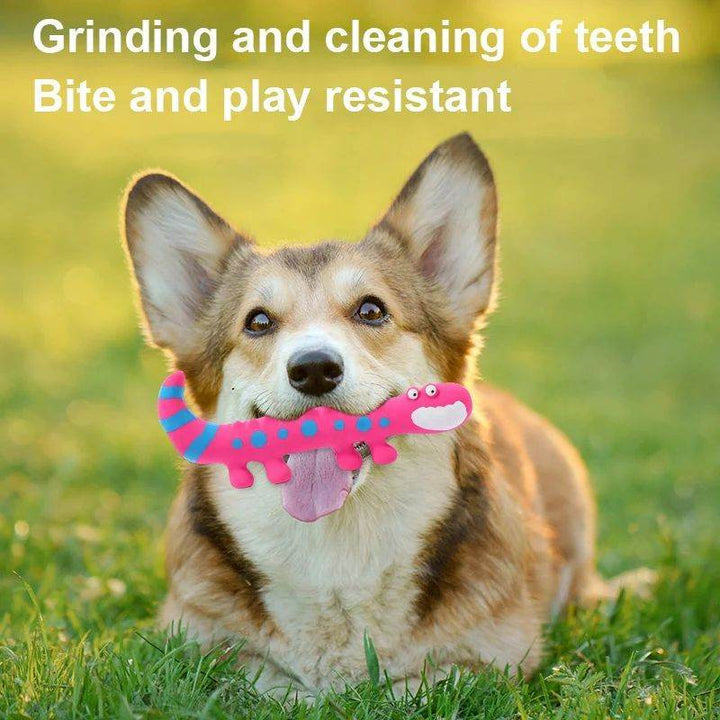 Dog Chew Toy Latex Lizard Squeaky Pet Toys For Small Medium Dogs Interactive Funny Dog Sounding Training Toy Pet Supplies - ZEYTONCART