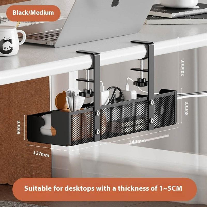 Punch-free Cord Manager Under The Table Cable Management Rack - ZEYTONCART