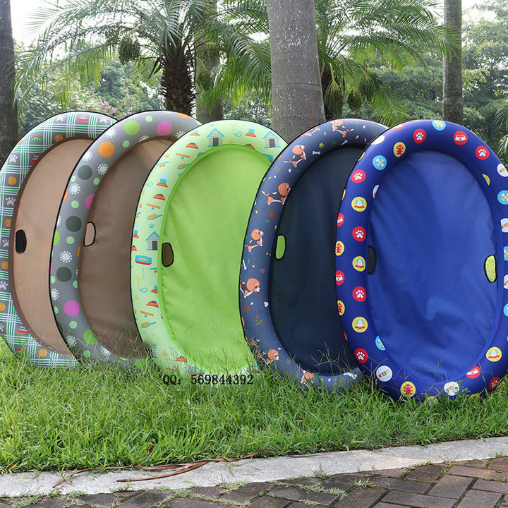Dog Swimming Pool Inflatable Hammock Pets Pool Floating Bed Spring Summer Swimming Ring - ZEYTONCART