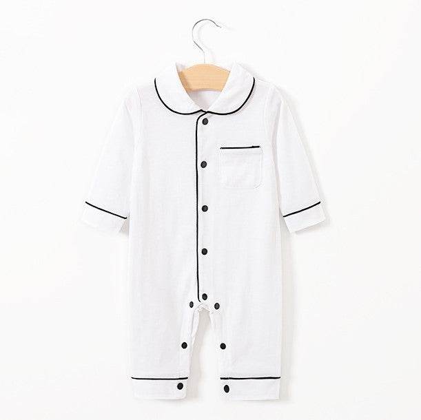 Baby pajamas solid color baby onesies kids clothes - ZEYTONCART