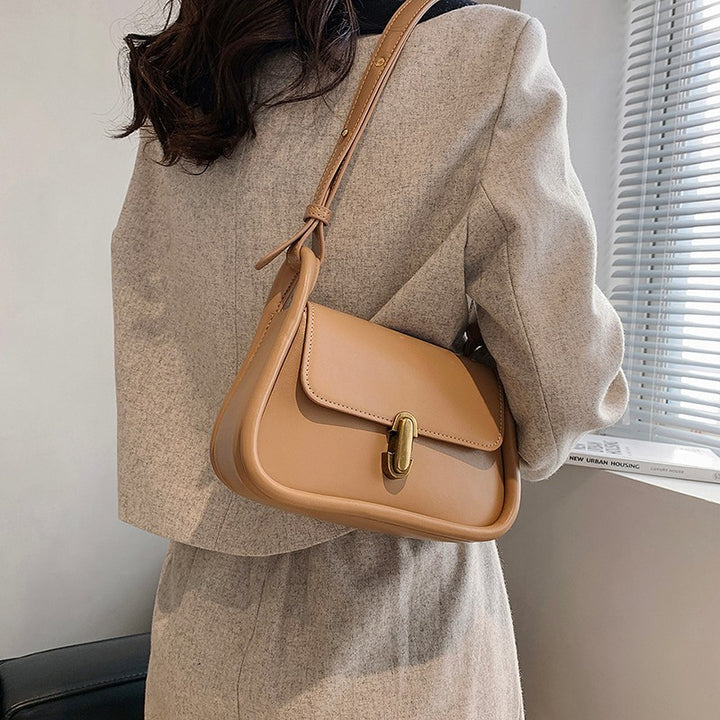 Women's Fashion Solid Color Crossbody Bag - ZEYTONCART