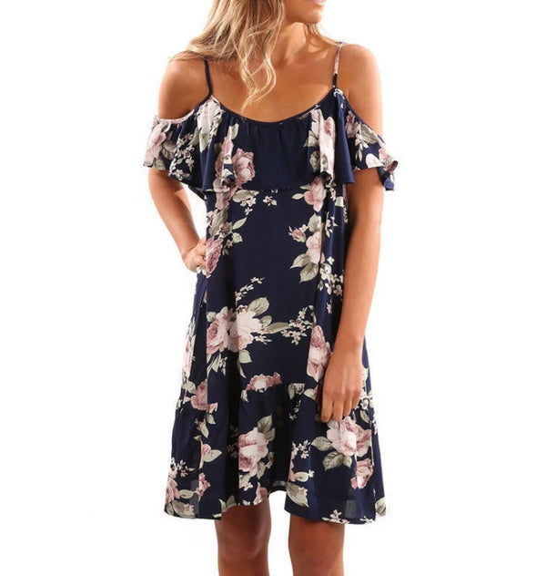 Summer Floral Ruffles Dress - ZEYTONCART