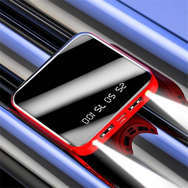 Mini Power Bank 20000 MAh Portable Mirror Digital Display Power Bank - ZEYTONCART