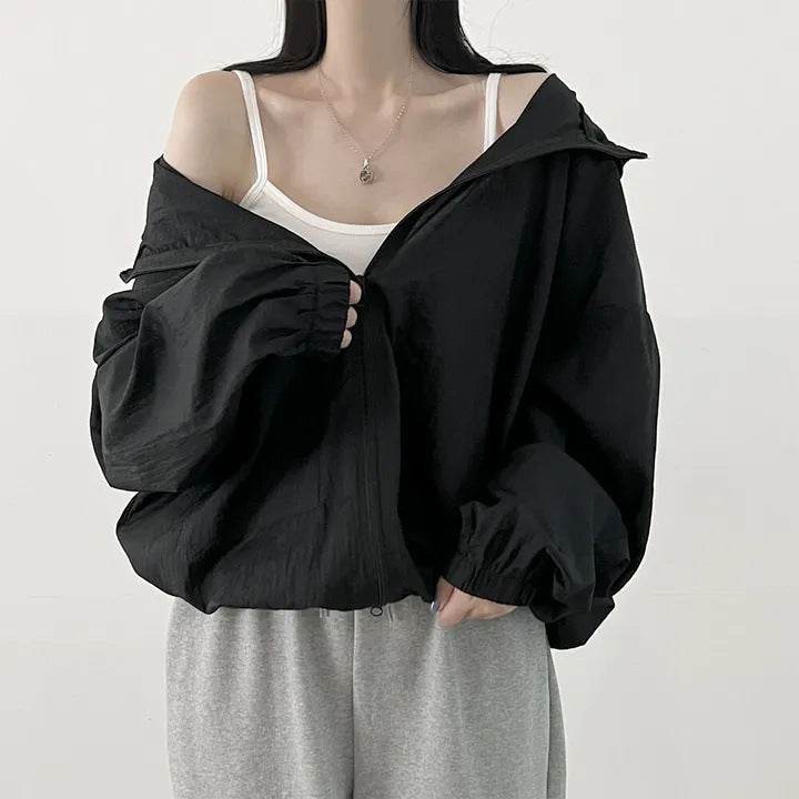 Sun Protection Clothing For Women Summer Spring Thin Breathable Jacket - ZEYTONCART