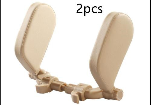 Car headrest pillow Sleep Adjustable Side Car Soft Travel Seat Headrest Auto Leather Support Neck Pillow Cushion car accessories - ZEYTONCART