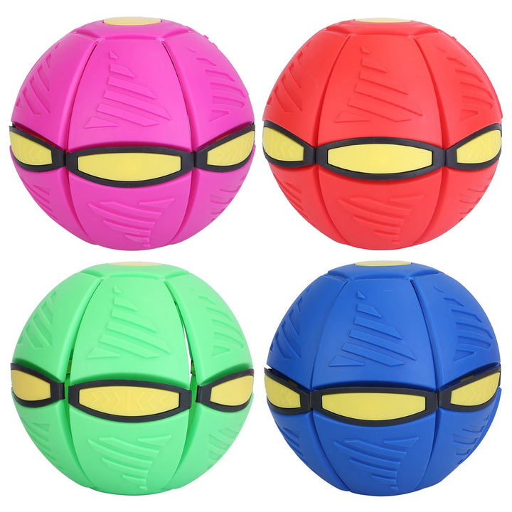 4 Pack Flying Saucer Ball Electric Colorful Flying Toy UFO Ball With LED Lights For Pet Children Outdoor Toy - ZEYTONCART