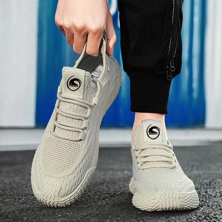 Breathable Flying Mesh Sports Shoes Casual Lightweight Lace-up Sneakers For Men - ZEYTONCART