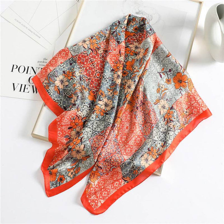 Fashion Silk Scarves Female Printing Hijab - ZEYTONCART