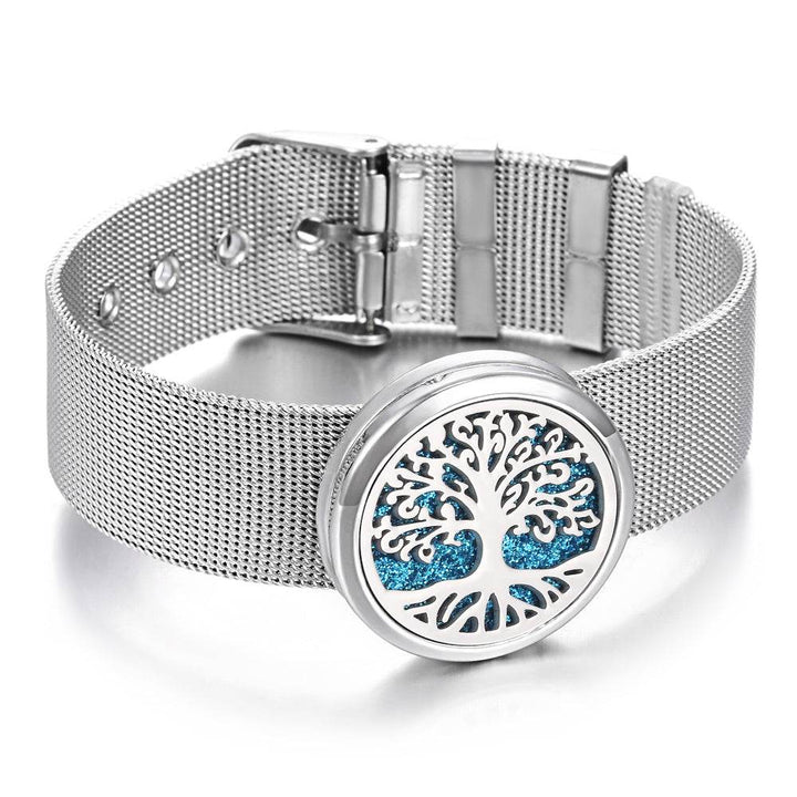 Stainless Steel Aromatherapy Bracelet Perfume Diffuser - ZEYTONCART