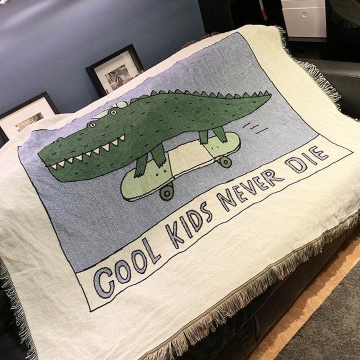 Sofa blanket knitted blanket - ZEYTONCART