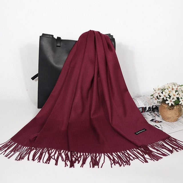 Winter Cashmere Women Scarf Female Luxury Brand Scarves Lady - ZEYTONCART