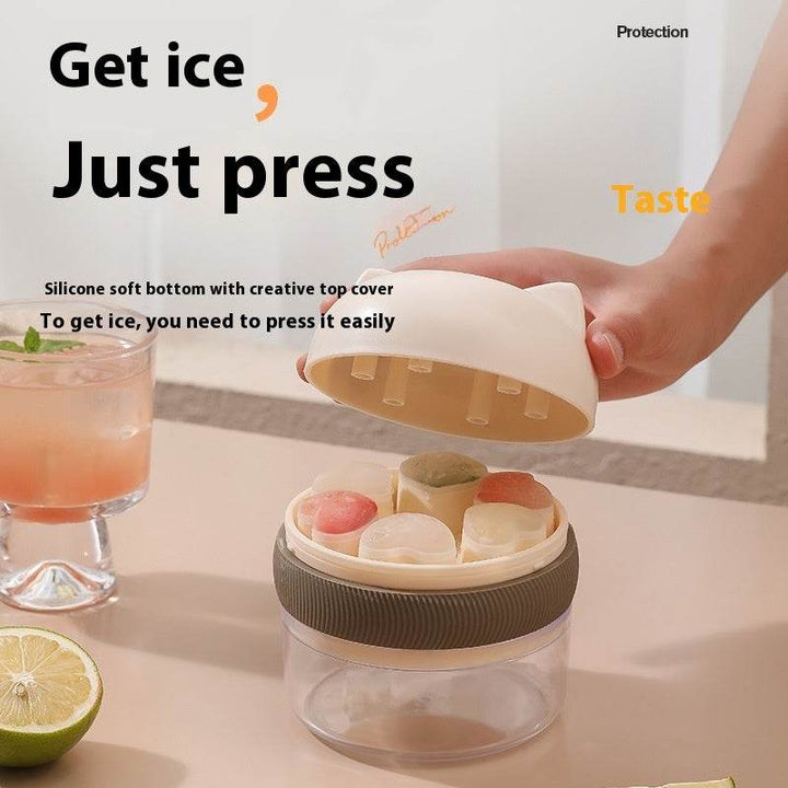 Love Heart Ice Tray Creative Ice Cubes Mold Heart Shape With Cover - ZEYTONCART