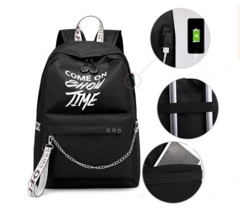 Primary school backpacks rechargeable casual backpacks - ZEYTONCART
