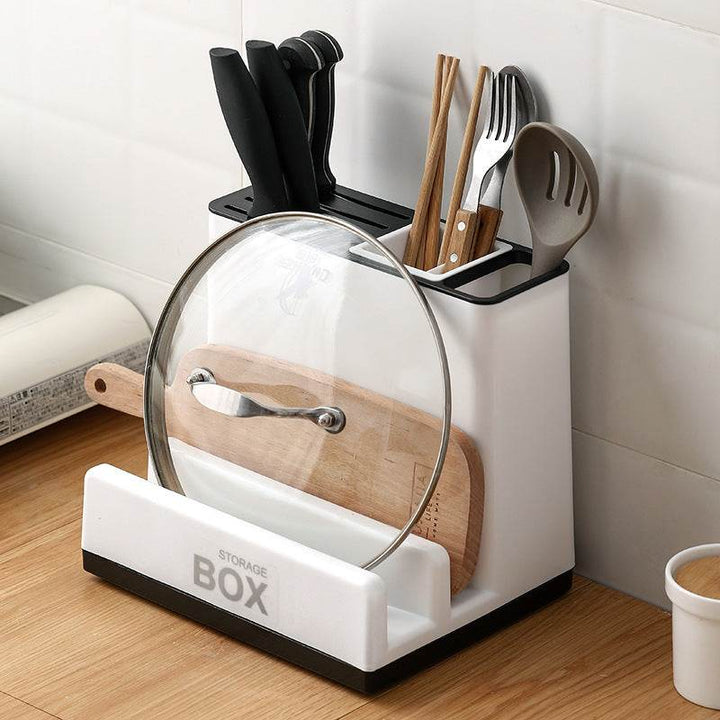 Tableware Storage Holders Kitchen Knife Plastic Storages Racks For Kitchen Convenience Cabinet Kitchen Gadgets - ZEYTONCART
