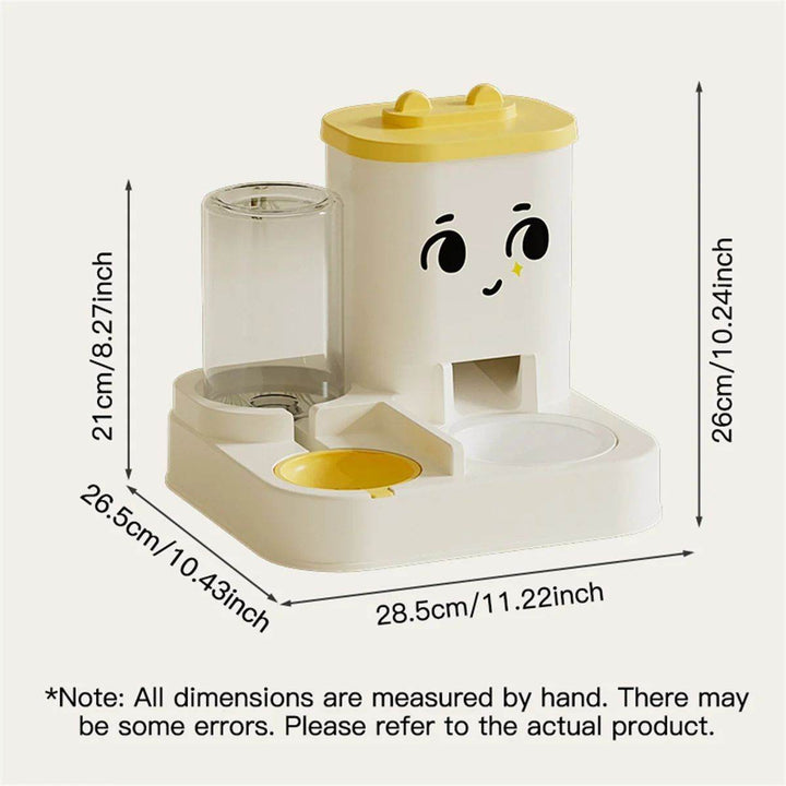 Pet Cartoon Feeding And Watering Dispenser With Large Capacity - Universal Cat And Dog Bowls For Pets - ZEYTONCART