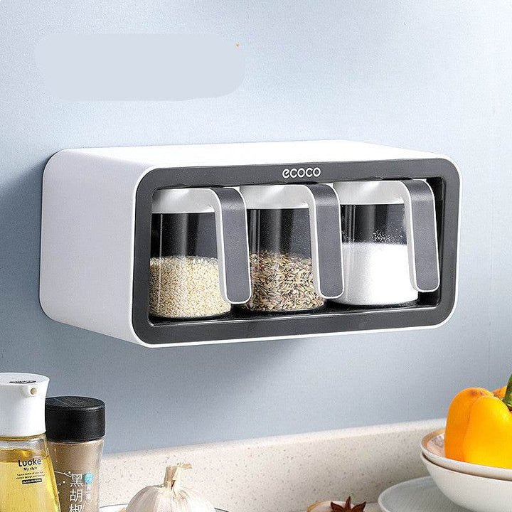 ZEYTON CART Spice Jar Organizer with Wall Mount Design - ZEYTONCART