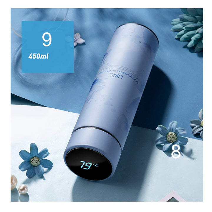 Insulation Cup 304 Stainless Steel Temperature Intelligent Display Portable Car Water Cup Large Capacity Creative Korean Tea Cup - ZEYTONCART