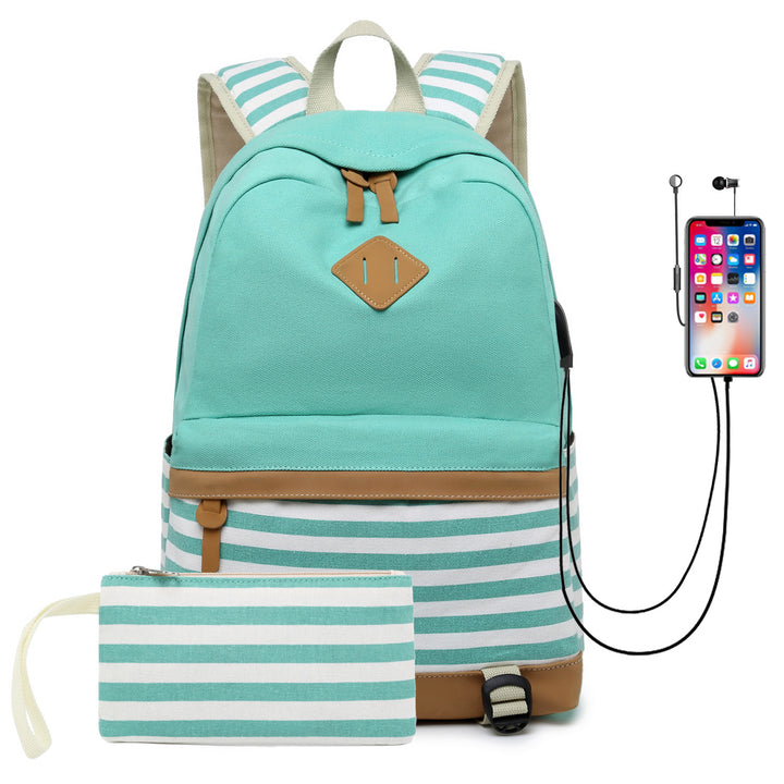 Fashion Korean printed canvas handbags - ZEYTONCART