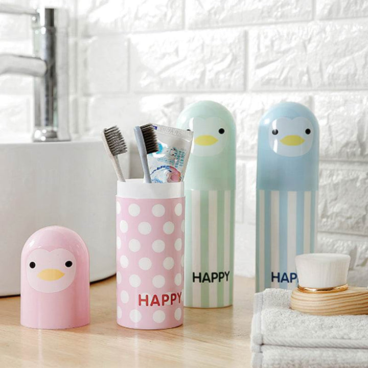 Plastic Outdoor Travel Supplies Travel Couple Toothbrush Cups - ZEYTONCART