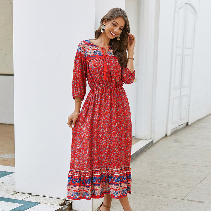 Bohemian floral dress - ZEYTONCART