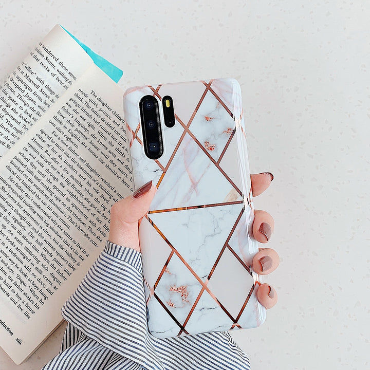 Electroplated marble mobile phone case - ZEYTONCART
