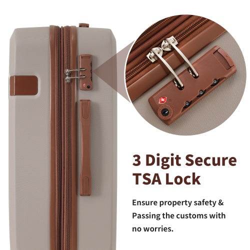 4 Piece Luggage Set With Compression Packing Cubes For Suitcase Expanable Spinner Wheels Lightweight Suitcase With TSA Lock 16 IN 20IN 24IN 28IN - ZEYTONCART