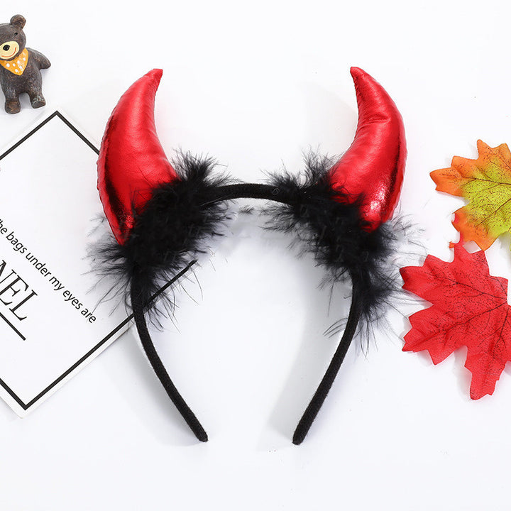 Halloween Decoration Props Demon Horn Headband Atmosphere Performance - ZEYTONCART