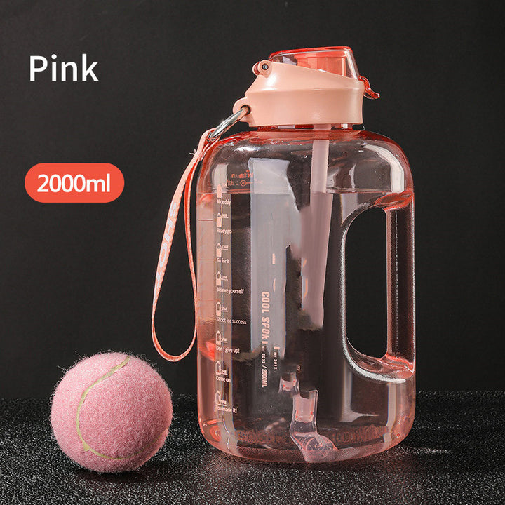 With Straw Large Portable Travel Bottles For Training Sport - ZEYTONCART