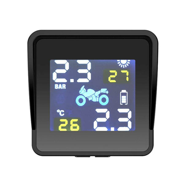 Solar motorcycle tire pressure monitor - ZEYTONCART