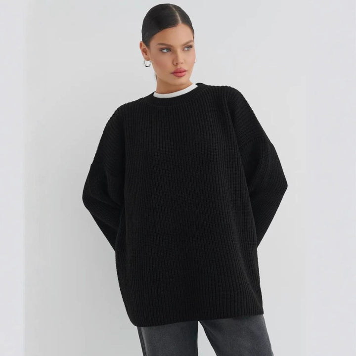 European And American Loose Autumn Winter Sweater Gray Top - ZEYTONCART